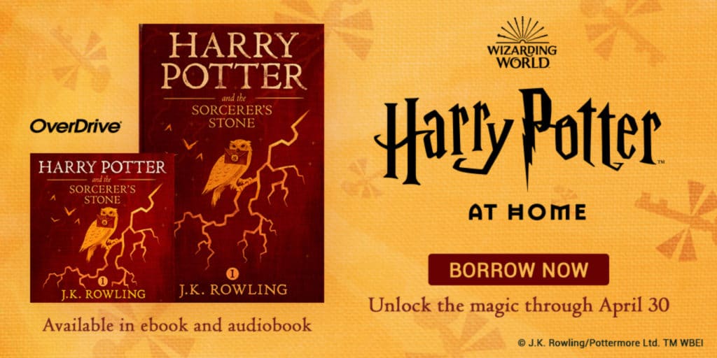Are the Harry Potter books available in audiobook lending libraries?